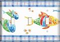 Three Switch Plate Fish Tablecloth 