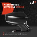 A-premium Passenger Side Power Door Mirror Compatible With Mazda 3 2017-2018 Sport Non-heated Manual Folding Black Outside Rear