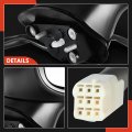 A-premium Passenger Side Power Door Mirror Compatible With Mazda 3 2017-2018 Sport Non-heated Manual Folding Black Outside Rear