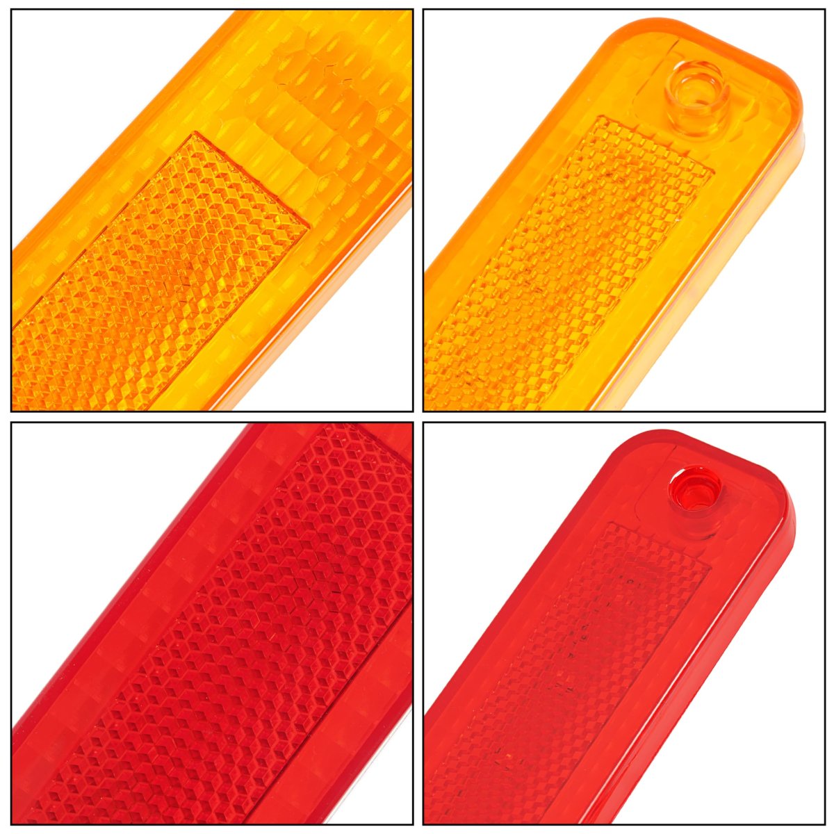 6pcs Tail Lights And Side Marker Light Fender Kit For 1973-1977 Ford F150 F250 E150 Econoline Bronco Red Amber Lens Mo-6336