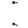 Allied Brass Pg-407g-18sm Pacific Grove Collection 18 Inch Single Side Groovy Accents Shower Door Pull Oil Rubbed Bronze 