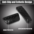 X Autohaux Brake Pedal Pad Gas Accelerator Cover Set Black Replace For Dodge Challenger 2009-2018 Charger 2009-2019 Chrysler