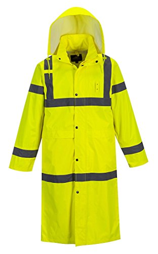 Portwest Uh445yer4xl Hi-vis Classic Raincoat 48 4x-large Yellow