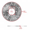 Caltric 2 Front Brake Discs Pads Pistons Bolt Kit Compatible With Polaris Magnum 500 2x4 4x4 2001 2002