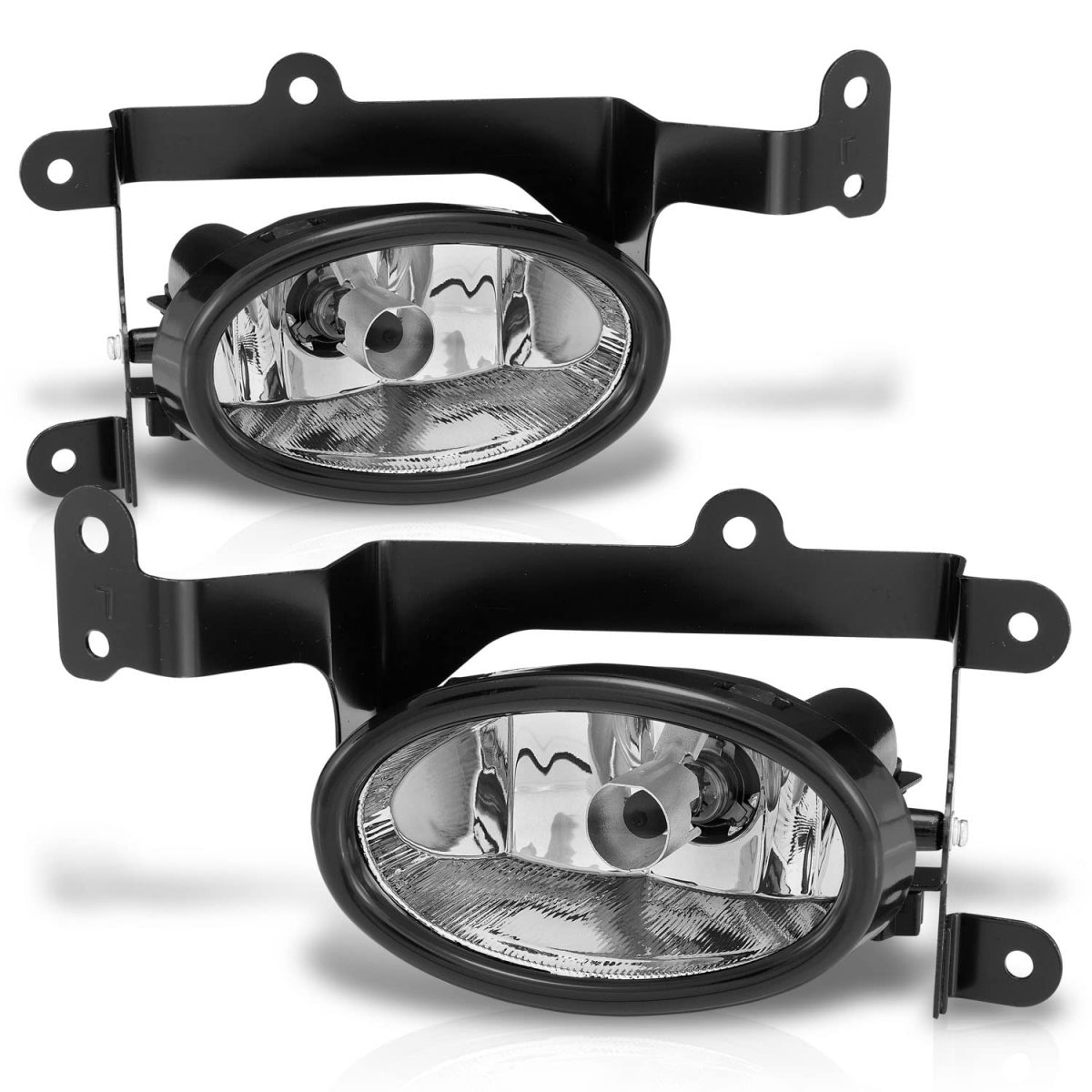 Amerilite For 2006-2008 Honda Civic 2dr Coupe Clear Replacement Bumper Fog Light Assembly W Bezel Pair Passenger And Driver