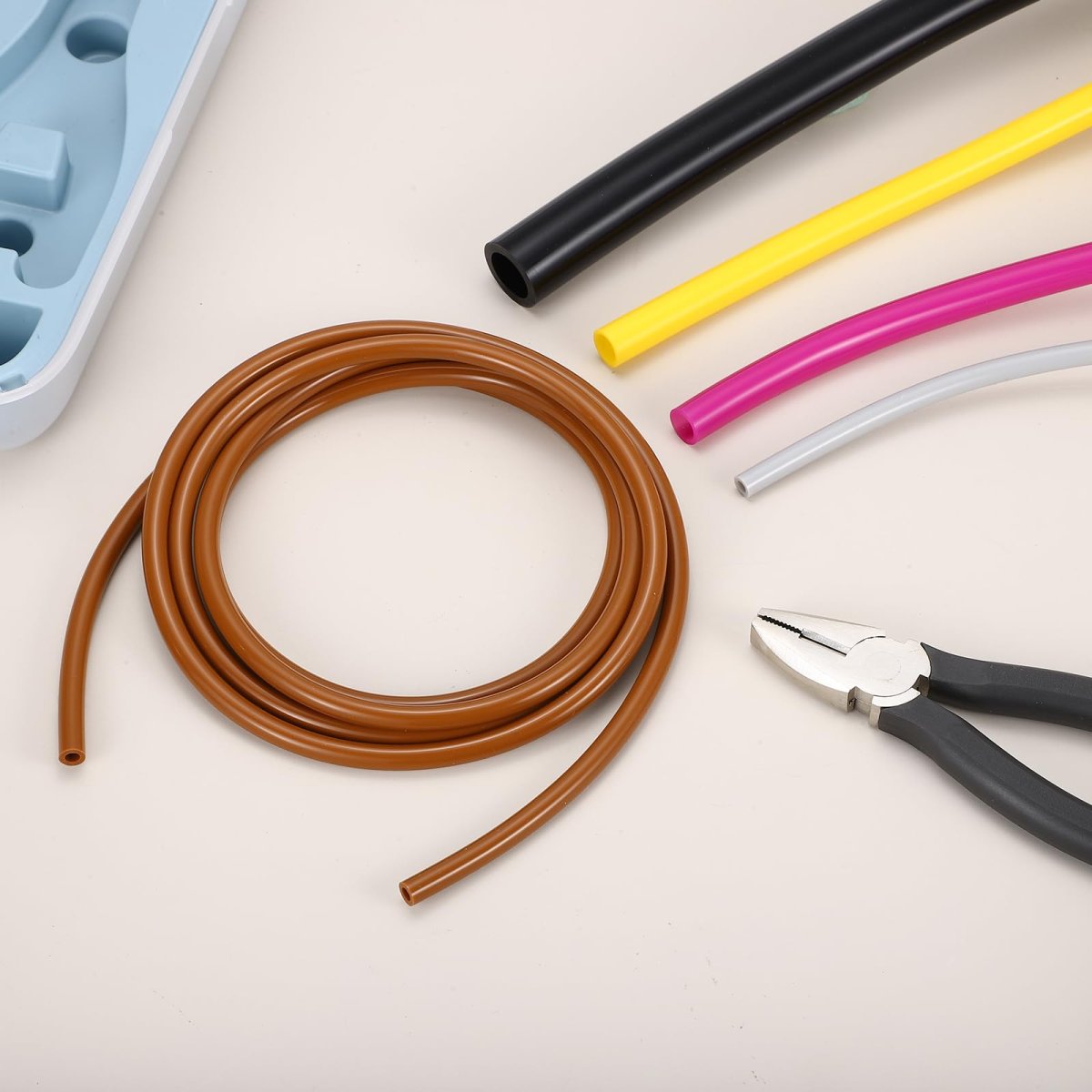 Silicone Tubing 5 32 4mm Id X 1 4 7mm Od 3 3ft Rubber Tube Air Hose Water Pipe For Pump Transfer Gray