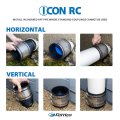 4 In Icon Rc Pushfit Dwv Coupling Sheared Off Pipe Connector With Shielded Coupler Plastic Cast Iron And Copper To Clay