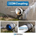 4 In Icon Rc Pushfit Dwv Coupling Sheared Off Pipe Connector With Shielded Coupler Plastic Cast Iron And Copper To Clay