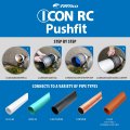 4 In Icon Rc Pushfit Dwv Coupling Sheared Off Pipe Connector With Shielded Coupler Plastic Cast Iron And Copper To Clay