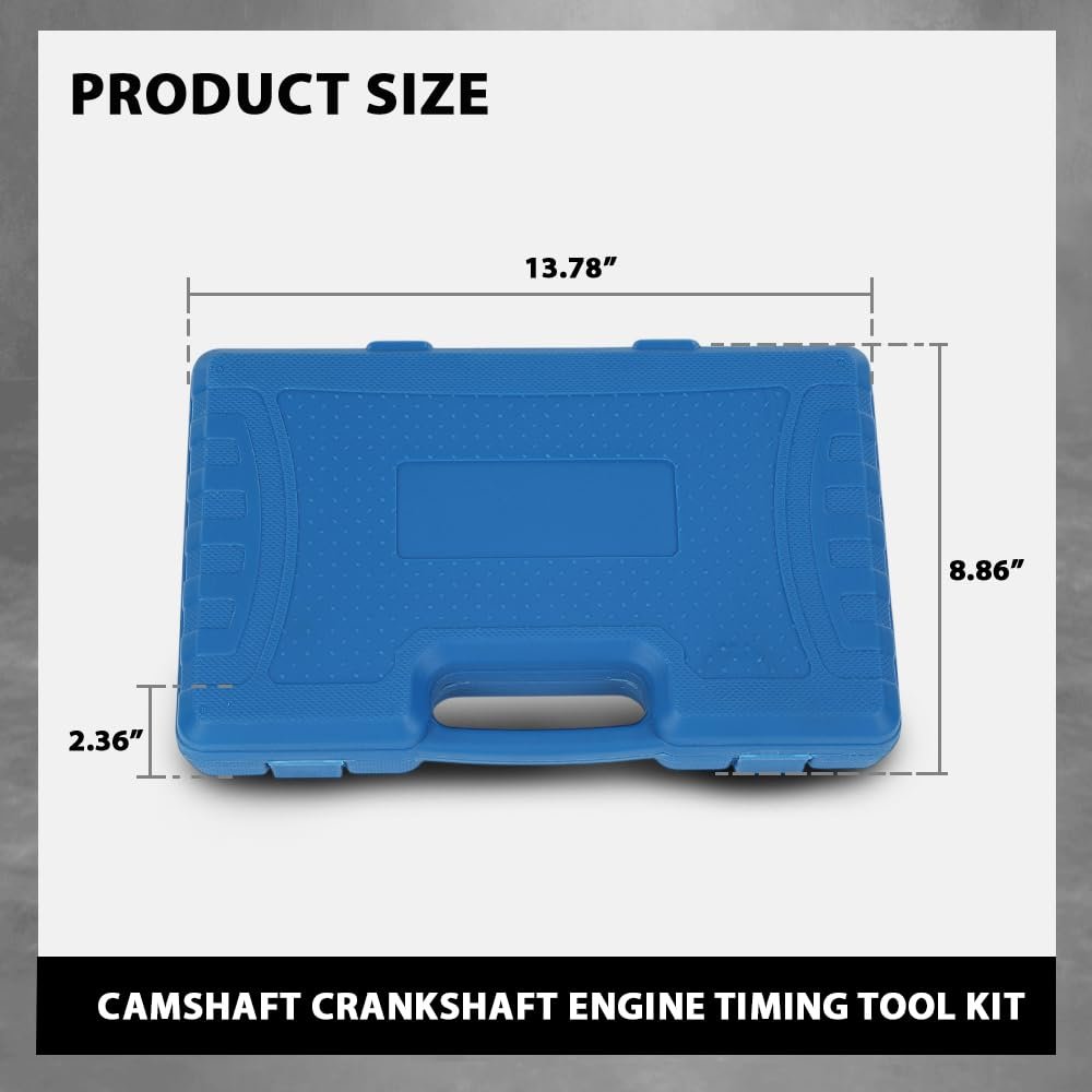 Camshaft Crankshaft Engine Timing Tool Kit For Audi Vw Vag 2006 To 2018 Silver 45 Steel Professional Set