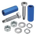 2pcs Quick Release Flag Pole Holder Blue Hold 1 4 Poles For All Atv Utv Motorcycle Dirt Bike Year 