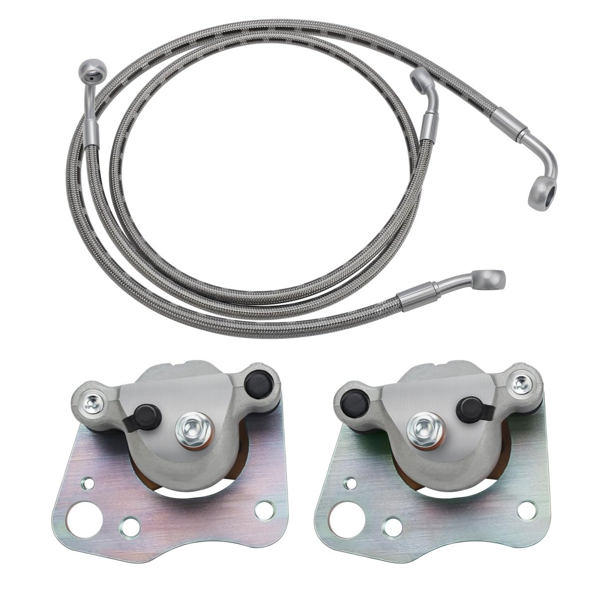Front Left Right Brake Calipers Hose Lines For Polaris Ranger 570 2015-2021 500 2017-2022 Etx 2015-2016