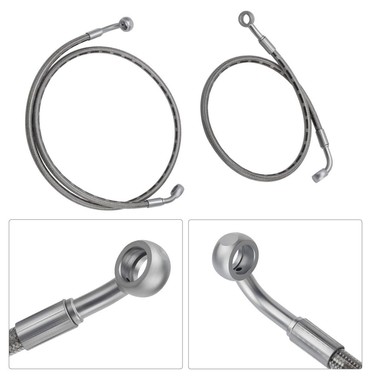 Front Left Right Brake Calipers Hose Lines For Polaris Ranger 570 2015-2021 500 2017-2022 Etx 2015-2016