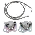 Front Left Right Brake Calipers Hose Lines For Polaris Ranger 570 2015-2021 500 2017-2022 Etx 2015-2016 