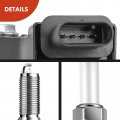 A-premium Set Of 6 Ignition Coil Pack And Iridium Spark Plugs Compatible With Gmc Acadia Canyon Chevrolet Camaro Colorado