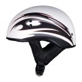 Hot Leathers T68 Tribal White Advanced Dot Approved Motorcycle Skull Cap Half Helmet For Men And Women Biker X-large
