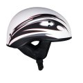 Hot Leathers T68 Tribal White Advanced Dot Approved Motorcycle Skull Cap Half Helmet For Men And Women Biker X-large