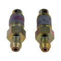 Brake Bleeder Screws For Toyota Hilux 2004 To 2012 Replacement 47547-20030 2 Pieces Alloy Steel Brass Color Hex Head M10 1 0 By 