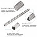 Uxcell Metric Tap And Drill Bit Set M3 5 X 0 6 Thread 2 9mm Black Oxide Twist Straight Flute Tapping Threading Repair Tool Kit