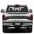 Ford Platinum In 3d Dark Gray Letters On Black Metal License Plate Frame