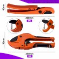 Swpeet 2pcs Aluminium One-hand Fast Pipe Cutting Tool Ratchet-type Straight Cut Cutters And Pvc Cutter For Plastic Hoses Pipes