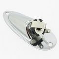 Chrome Boat Style 1 4 Electric Guitar Pickup Jack Output Input Socket Fd Strat Plug 