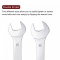 Uxcell Thin Open End Wrench 14mm X 15mm Metric Mirror-chrome Plated High Carbon Steel For Household Maintenance And General