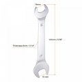 Uxcell Thin Open End Wrench 14mm X 15mm Metric Mirror-chrome Plated High Carbon Steel For Household Maintenance And General