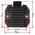 Glenparts 6 Pin Voltage Regulator Rectifier Replaces For Yamaha Kodiak 400 Yfm4a 2x4 4x4 2000 2001 2002 2003 2004 2005 2006