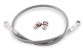 Galfer Front Steel Braided Brake Line Standard Length Clear Silver Fits Kawasaki Vulcan Drifter Vn800 1999-2006 