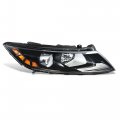 Dna Motoring Right Oe Style Projector Headlight For 11-13 Kia Optima Black Housing Clear Lens Amber Reflector Oem-hl-0172-r 