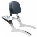 Sissy Bar Backrest And Luggage Rack Combo For Yamaha V Star Xvs 1100 Classic Dragstar 2000 To 2011 Style B Chrome 