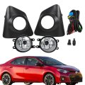 Pair Driving Fog Lamps Assembly Replacement For Corolla Sport Se S 2014 2015 2016 Lights Front Bumper 8148102480 8148202470 