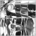 Auto Dynasty Black Housing Amber Corner Headlight Lamps Tool Kit For Chevy Silverado 07-14 