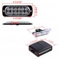Astra Depot Set Amber 4x 12-led And 8pcs 2-led Emergency Caution Warning Hazard Flashing Strobe Light Car Truck Van