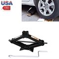 2 Ton Emergency Repairment Tool Scissor Jack Wide Deck Motorcycle Center Black 