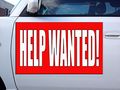 Help Wanted Red Car Door Magnets Magnetic Signs-qty 2 12 X 18 Inches 