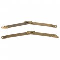Heavy Duty Antique Brass Plated Lid Stay Support Hinges For Drop Front Desk Trunk Chest M-108ab 