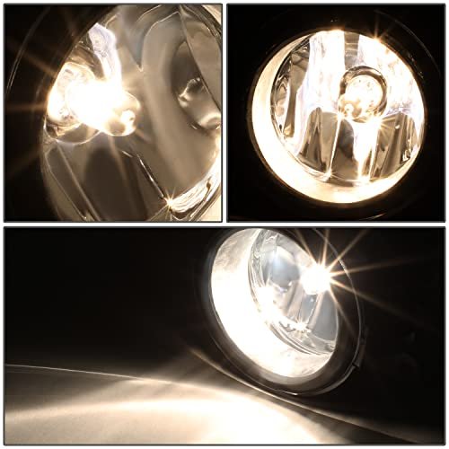 Fl-ztl-367-ch Chrome Housing Fog Lights Pair For 06-21 Mustang 08-14 Focus 11-22 Transit Connect 07-14 Lincoln Navigator