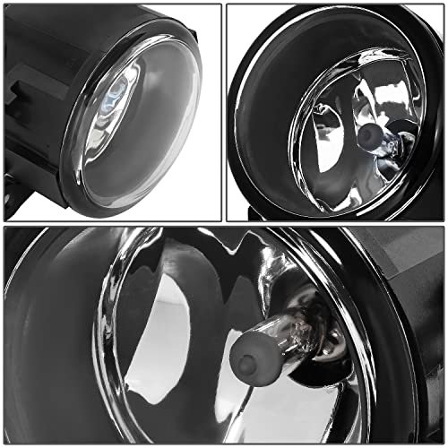 Fl-ztl-367-ch Chrome Housing Fog Lights Pair For 06-21 Mustang 08-14 Focus 11-22 Transit Connect 07-14 Lincoln Navigator