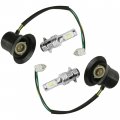 Caltric Headlight Socket And Led Bulb Compatible With Yamaha Kodiak 700 Yfm70k 4x4 Fi 2016-2022