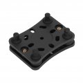 Qiilu Vibration Dampening Motorcycle Phone Mount Bike Holder Mobile Shock Absorber Bracket Buffer Black For Atv Utv