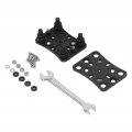 Qiilu Vibration Dampening Motorcycle Phone Mount Bike Holder Mobile Shock Absorber Bracket Buffer Black For Atv Utv