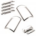 Sizver Chrome Tail Light Door Handles Tailgate Covers For Crew Cab 2014-17 Gmc Sierra 1500 2015-2017 2500 3500 With Camera Hole 