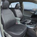 Leader Accessories General Low Back Leather Seat Cover 2 Fronts Grey With Airbag 