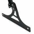 Httmt- Black Flame Backrest Sissy Bar W Leather Pad For H-d Softail Flstsc Fxst Fxstb Fxsts Fxstsb P N Mt142-f-bk 