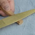 Uxcell Woodworking Needle File 8 Inch Titanium Plating Hand Grinding Tool For Hardwood With Pvc Handle
