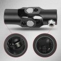 Steering Joints 9 16-26 Spline X 3 4 Smooth Round U-joint Shaft Black