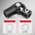 Steering Joints 9 16-26 Spline X 3 4 Smooth Round U-joint Shaft Black