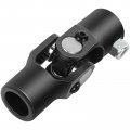 Steering Joints 9 16-26 Spline X 3 4 Smooth Round U-joint Shaft Black 
